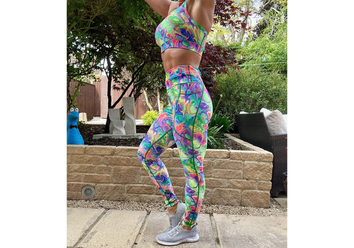 PRE ORDER Winter Aurora Vibes Leggings with Pockets