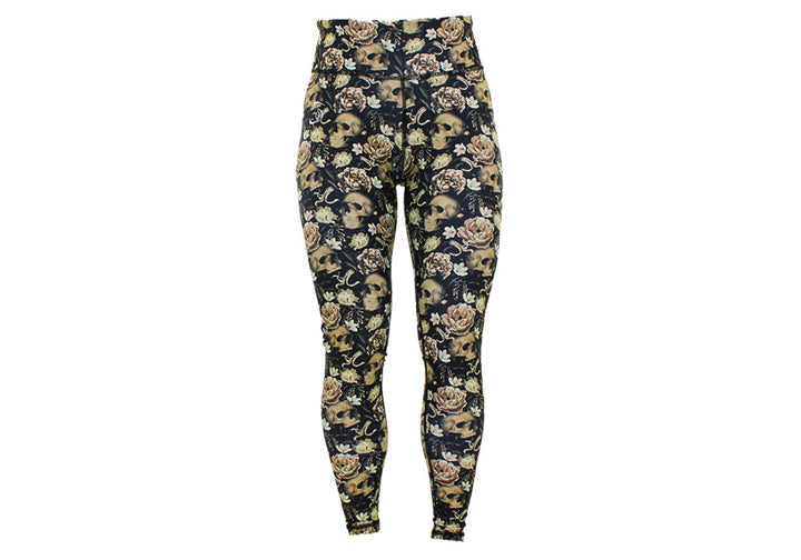 Winter Gothic Garden Leggings with Pockets