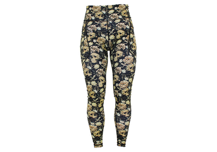 Winter Gothic Garden Leggings with Pockets