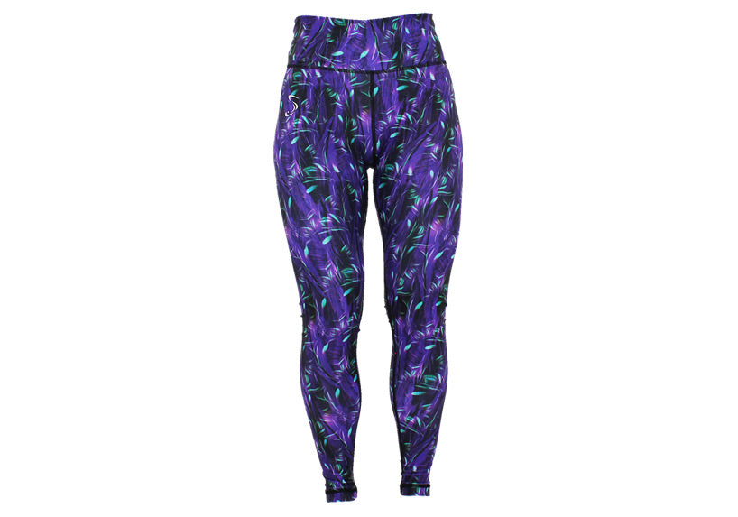 Winter Indigo Whispers Leggings with Pockets