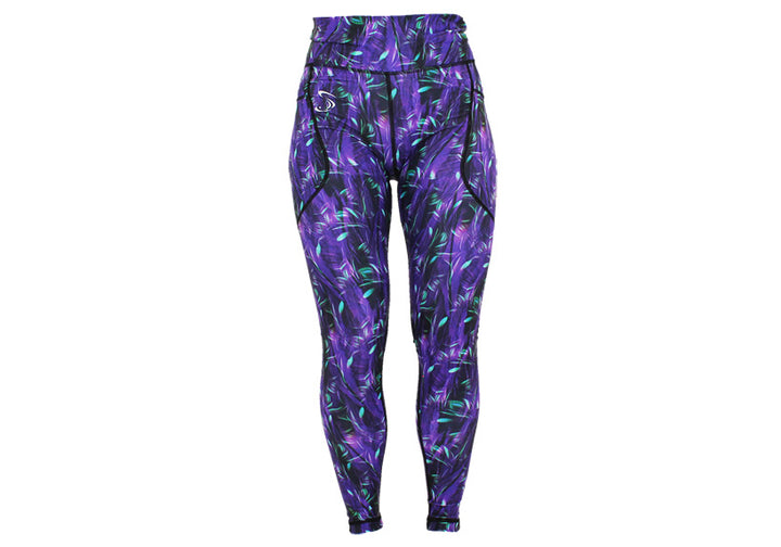 Winter Indigo Whispers Leggings with Pockets