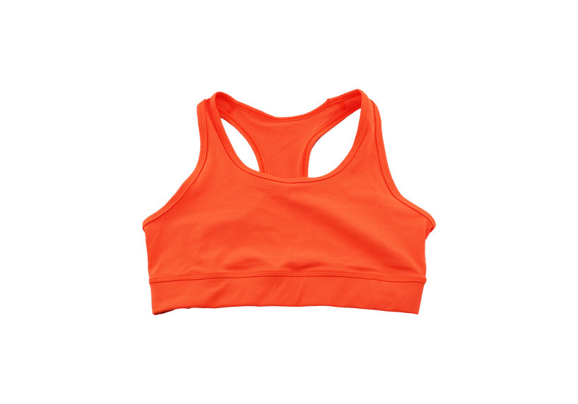 Neon Orange Premium Sports Bra