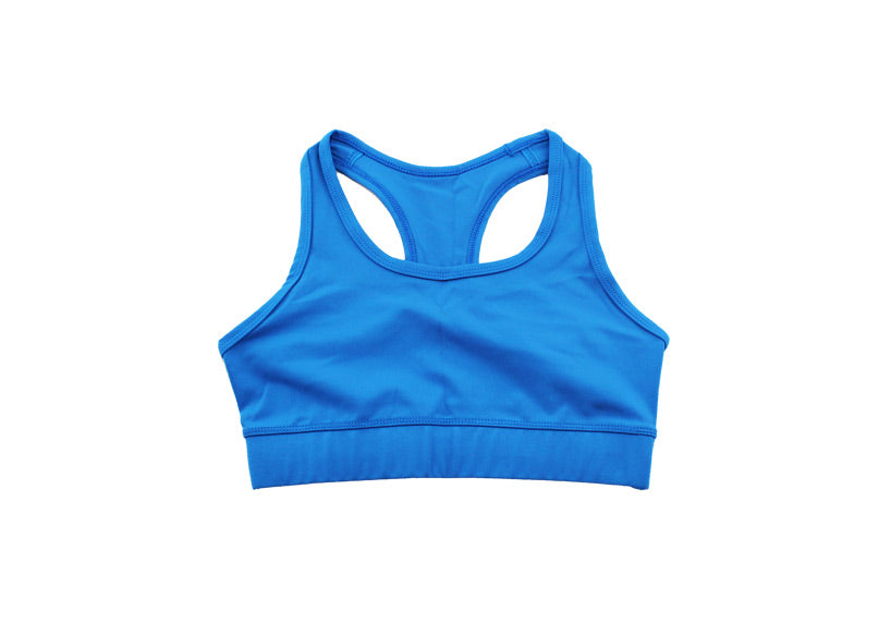 Sea Blue Premium Sports Bra