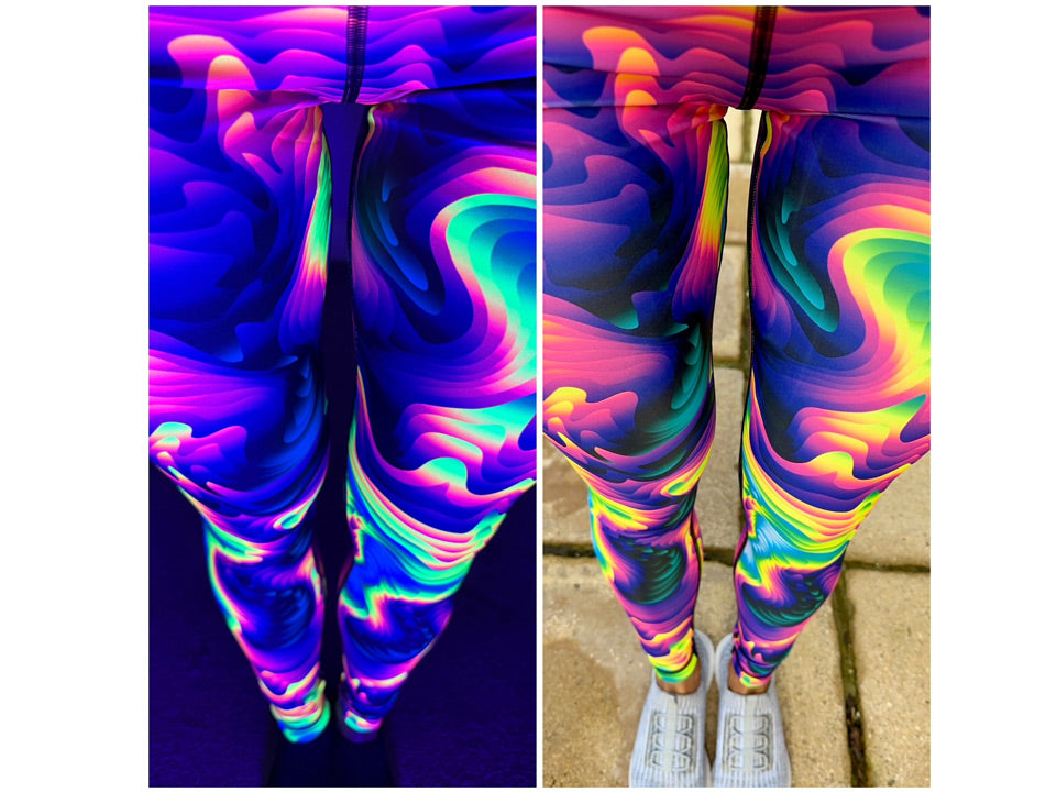Luminava UV Glow Sports Leggings | Gym, Running & Dance UK