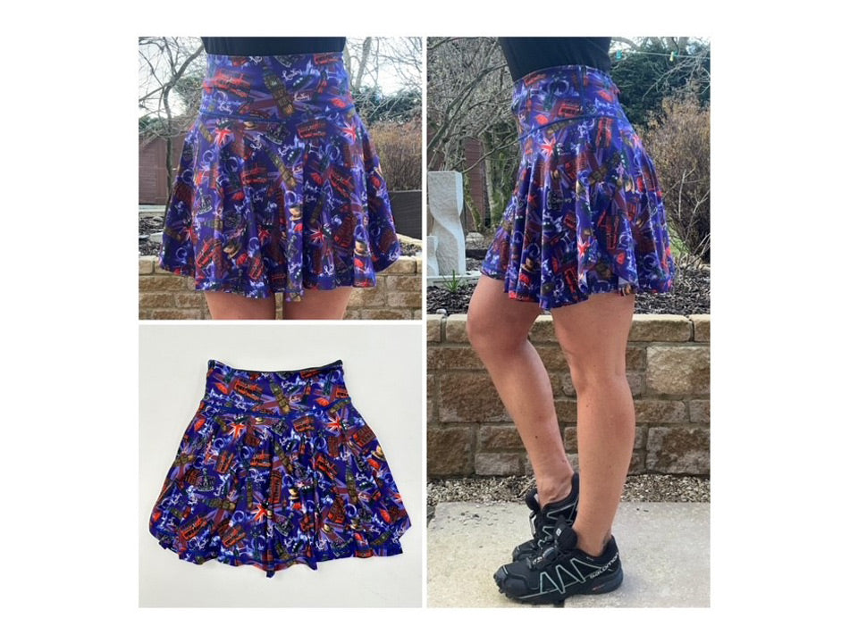 New style sports running Skorts with thigh pockets
