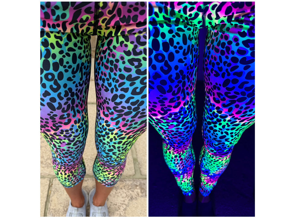 Wild Sorbet Neon Leopard Gym Leggings & Sportswear UK
