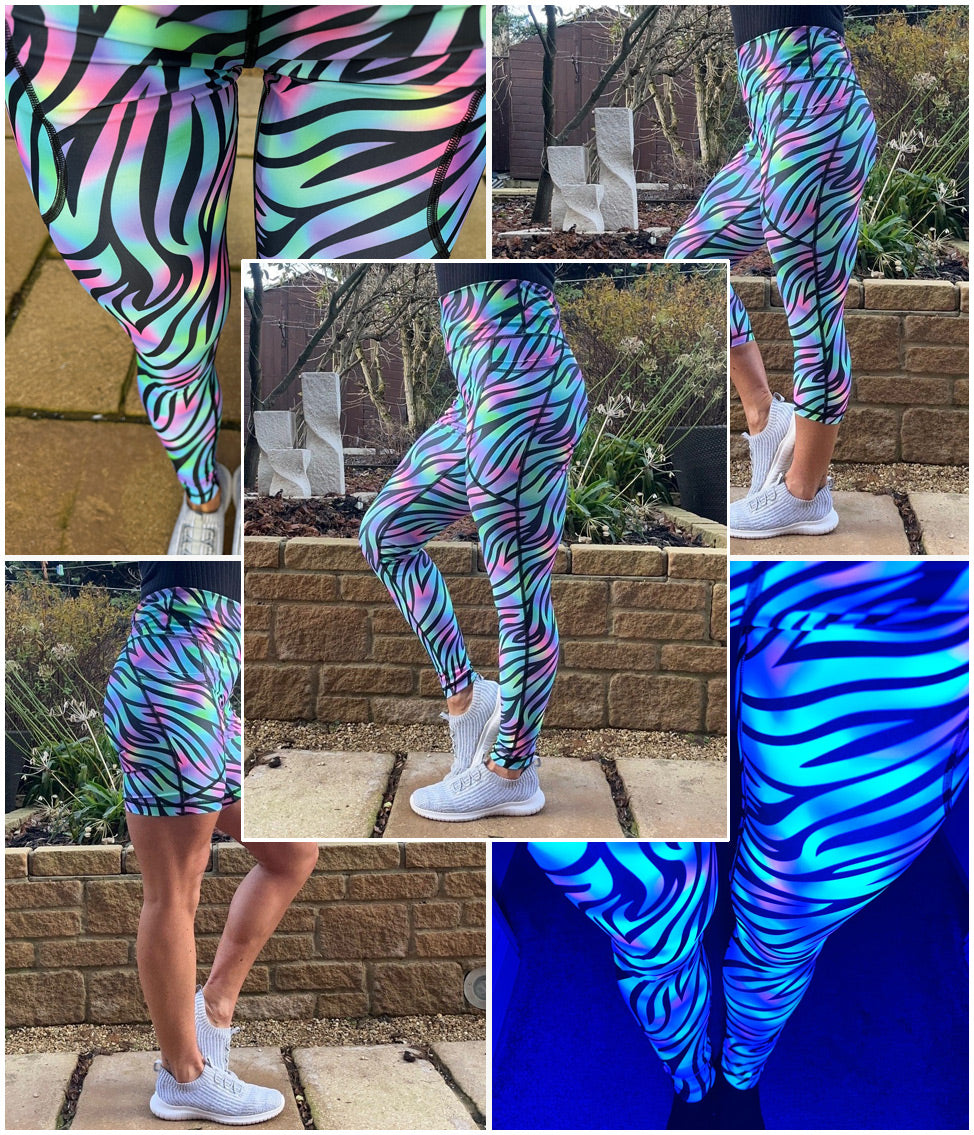 Neon Rave Leggings from Sturdy By Design