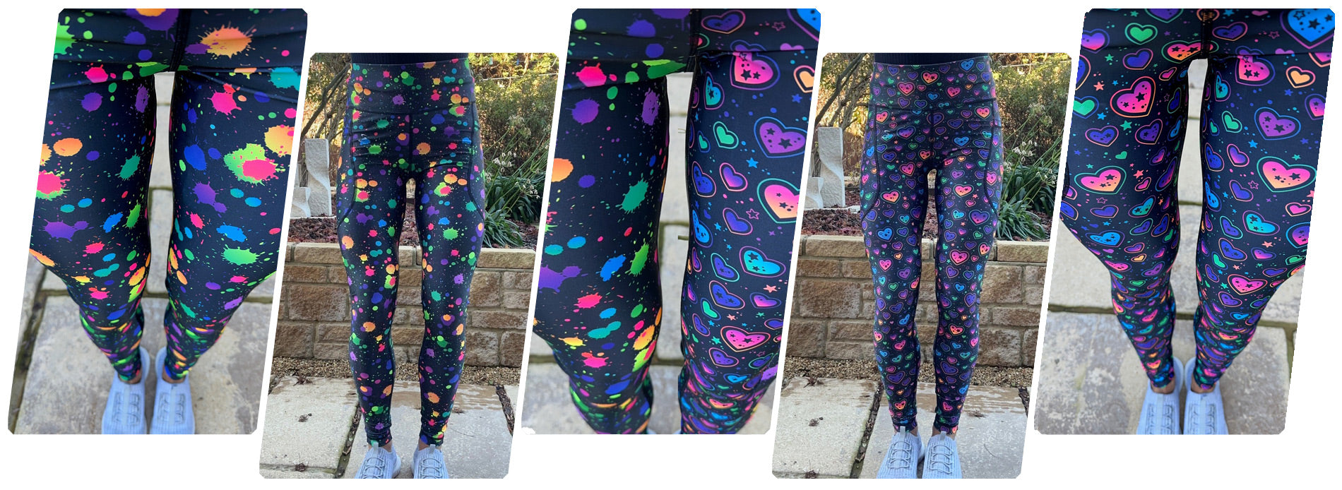 Pop Heart Splat Attack Sturdy By Design Leggings
