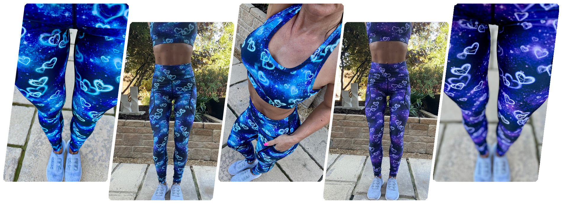 Purple Blue Galaxy Leggings By Sturdy By Design