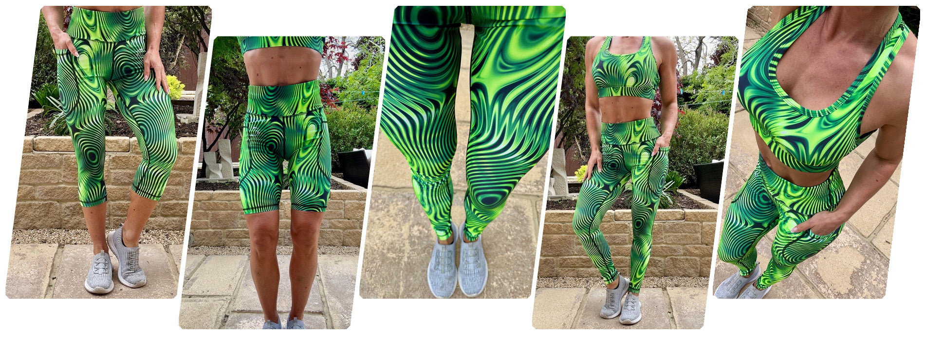 Sturdy By Design Lime Ripple Leggings