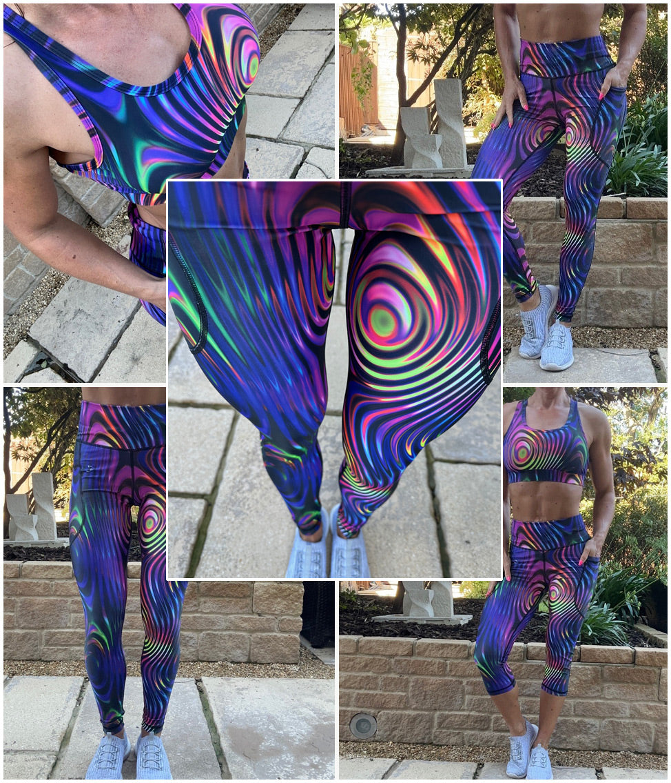 Sturdy By Design Neon Glass Leggings