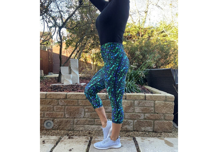 Capri Aqua Fizz Leggings with pockets