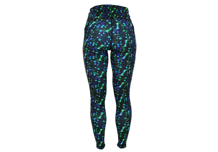 Aqua Fizz leggings with pockets