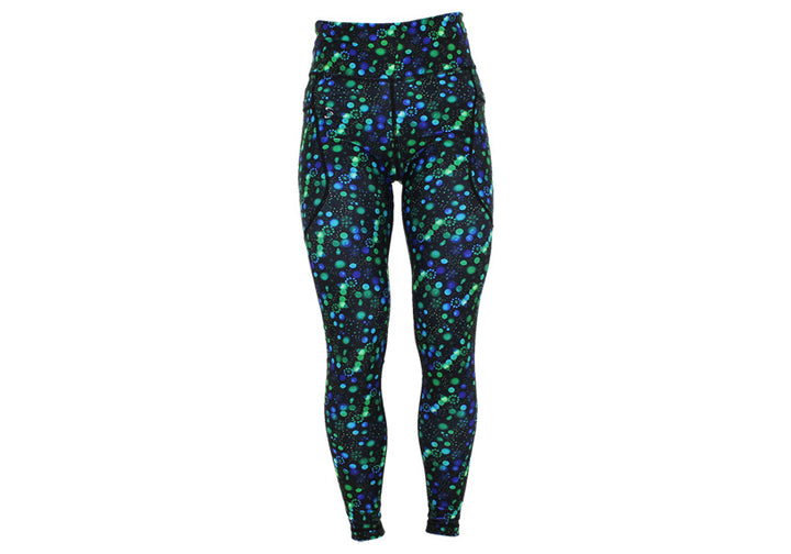 Aqua Fizz leggings with pockets
