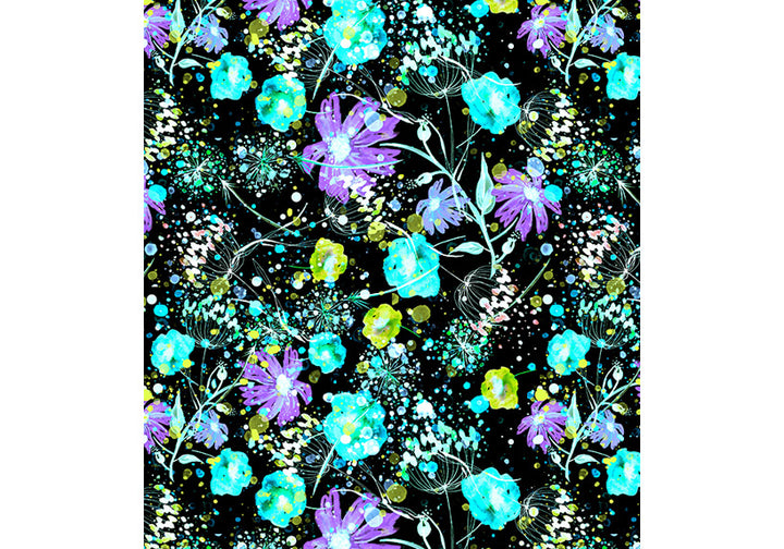 Aqua Flora Long Shorts with pockets