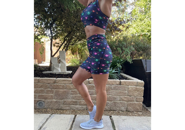 PRE ORDER Arachnaboo Mid Shorts with pockets