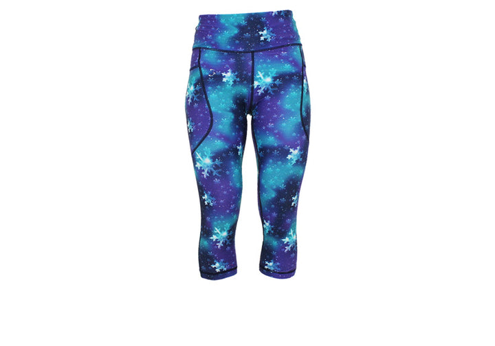 PRE ORDER Capri Arctic Shimmer Leggings with pockets