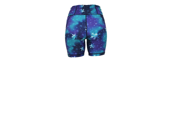 PRE ORDER Arctic Shimmer Mid Shorts with pockets