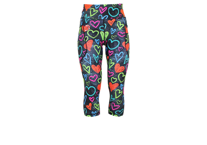 Capri Arty Hearty Leggings with pockets