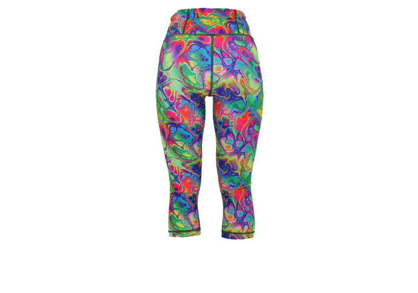 Capri Aurora Vibes Leggings with pockets