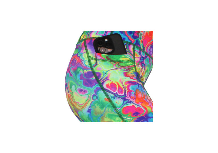 Capri Aurora Vibes Leggings with pockets