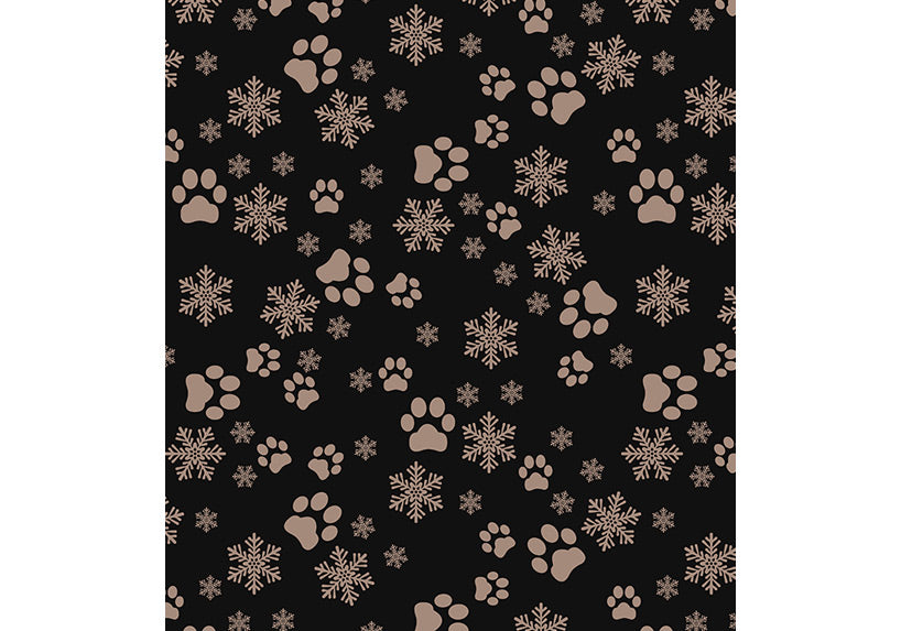 PRE ORDER Winter Black Santa Paws Leggings with Pockets