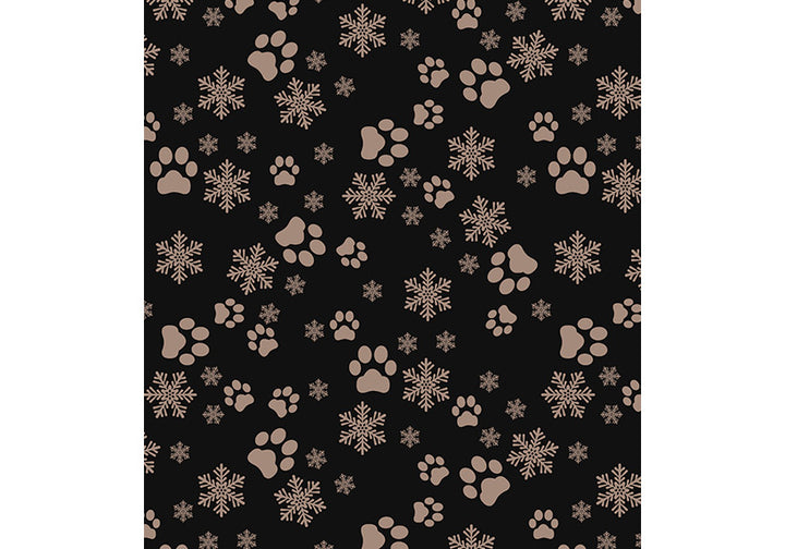 PRE ORDER Winter Black Santa Paws Leggings with Pockets