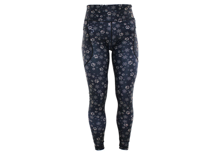 PRE ORDER Black Santa Paws leggings with pockets