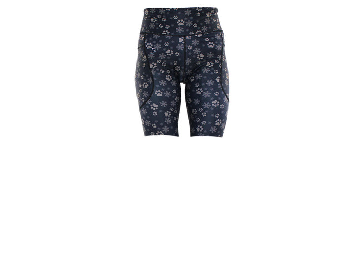 PRE ORDER Black Santa Paws Long Shorts with pockets