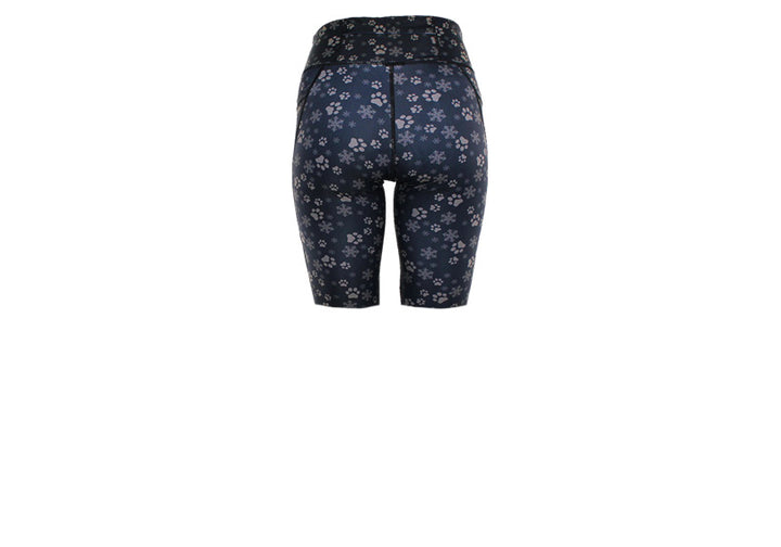 PRE ORDER Black Santa Paws Long Shorts with pockets
