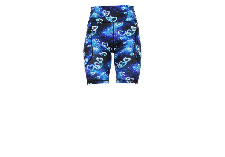 Blue Galactica Long Shorts with pockets
