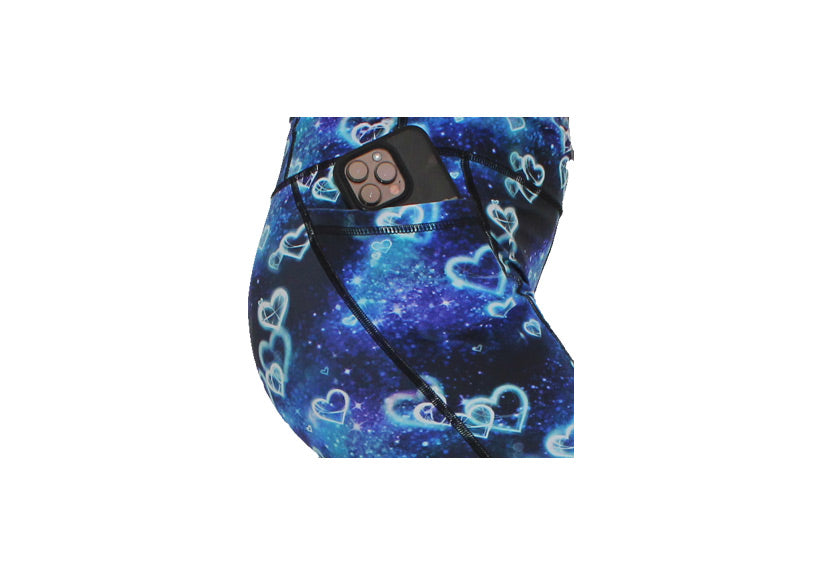 Blue Galactica Long Shorts with pockets