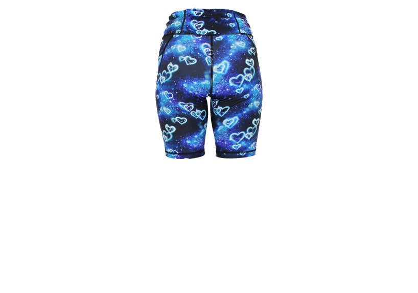 Blue Galactica Long Shorts with pockets