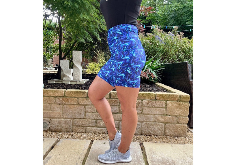 PRE ORER Blue Lagoon Mid Shorts with pockets