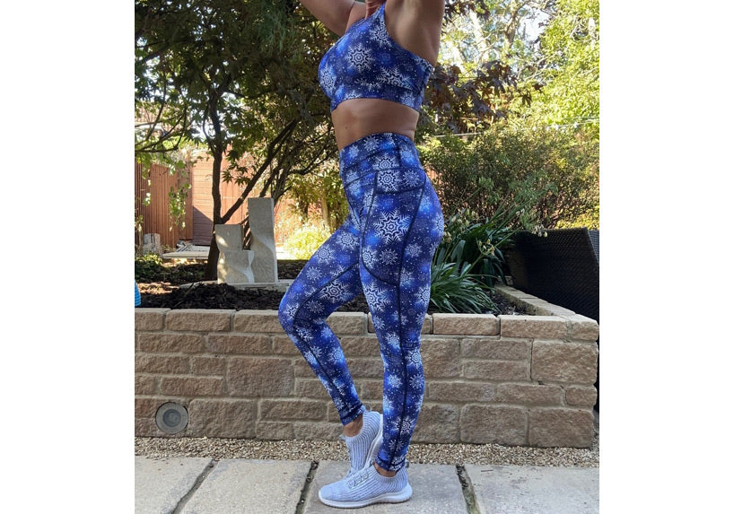 PRE ORDER Blue Frost leggings with pockets
