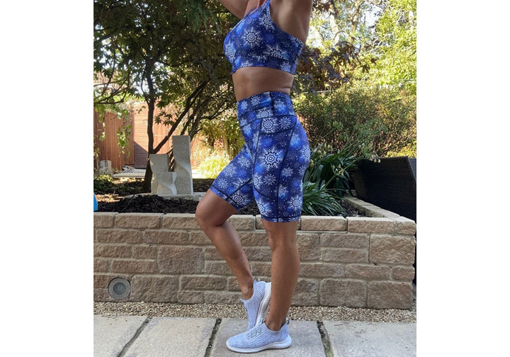 PRE ORDER Blue Frost Long Shorts with pockets