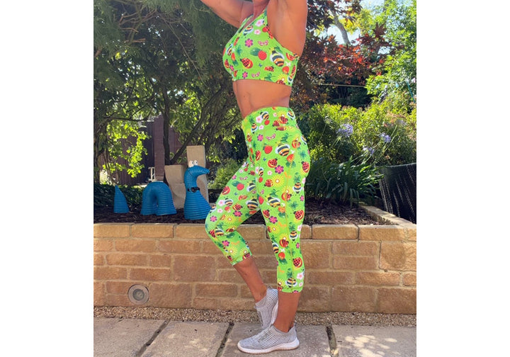 PRE ORDER Capri Bugs n Berries Leggings with pockets