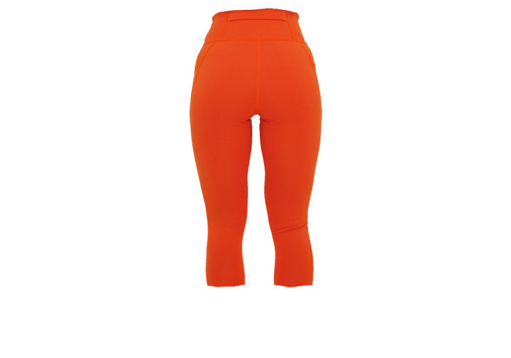 Capri Burnt Orange Premium Leggings with Pockets