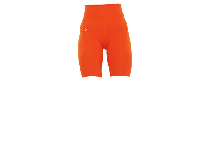 Burnt Orange Premium Long Shorts with Pockets