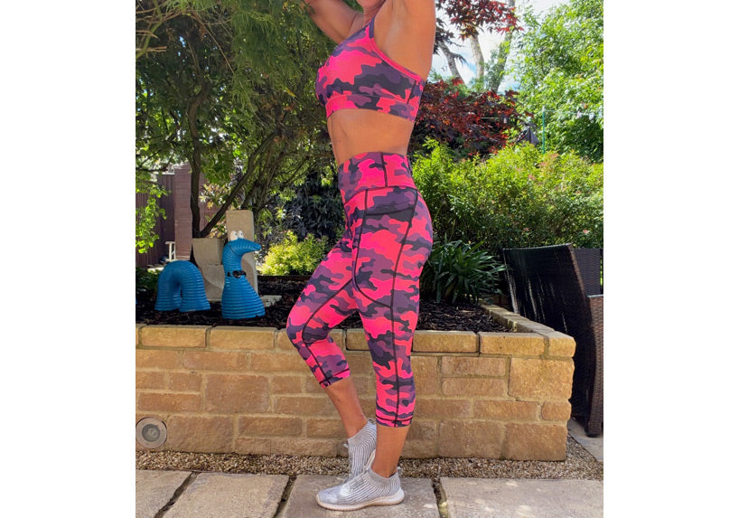 PRE ORDER Capri Camo Crush Leggings with pockets