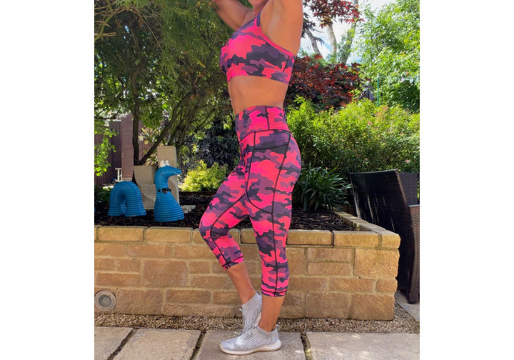 PRE ORDER Capri Camo Crush Leggings with pockets