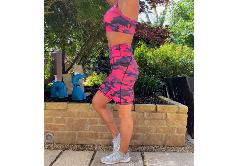 PRE ORDER Camo Crush Long Shorts with pockets