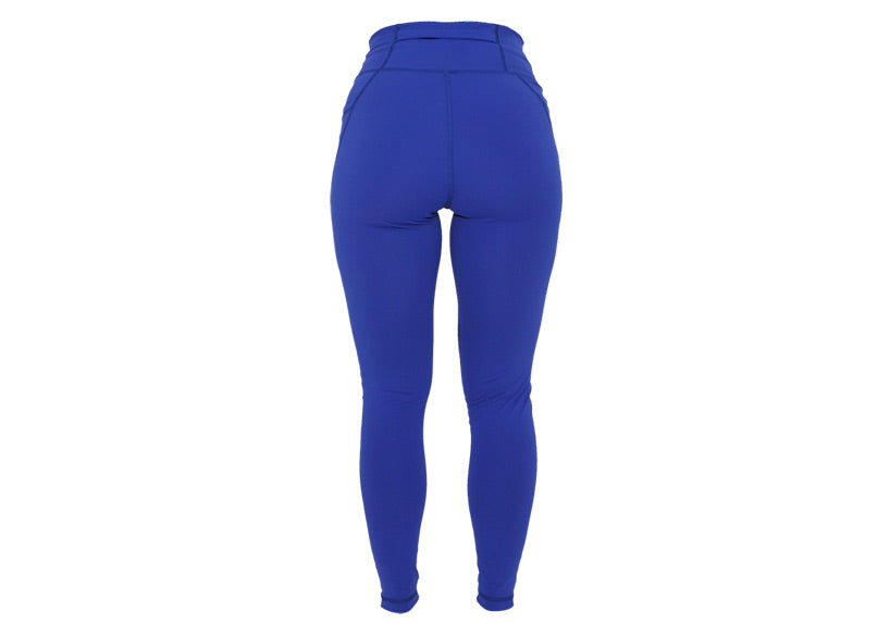 Cobalt Blue Premium Sports Leggings with Pockets