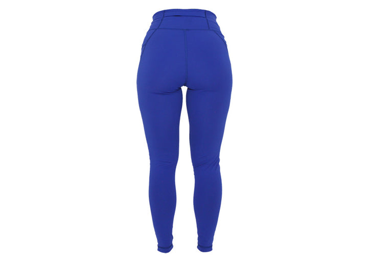 Cobalt Blue Premium Sports Leggings with Pockets