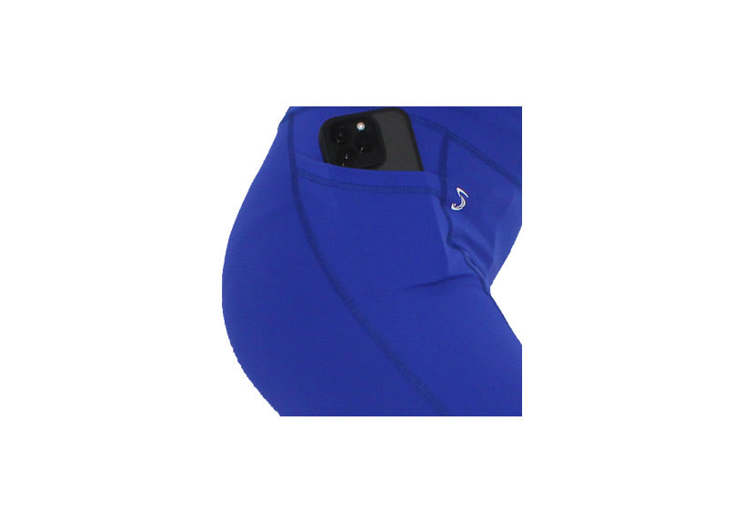 Capri Cobalt Blue Premium Leggings with Pockets