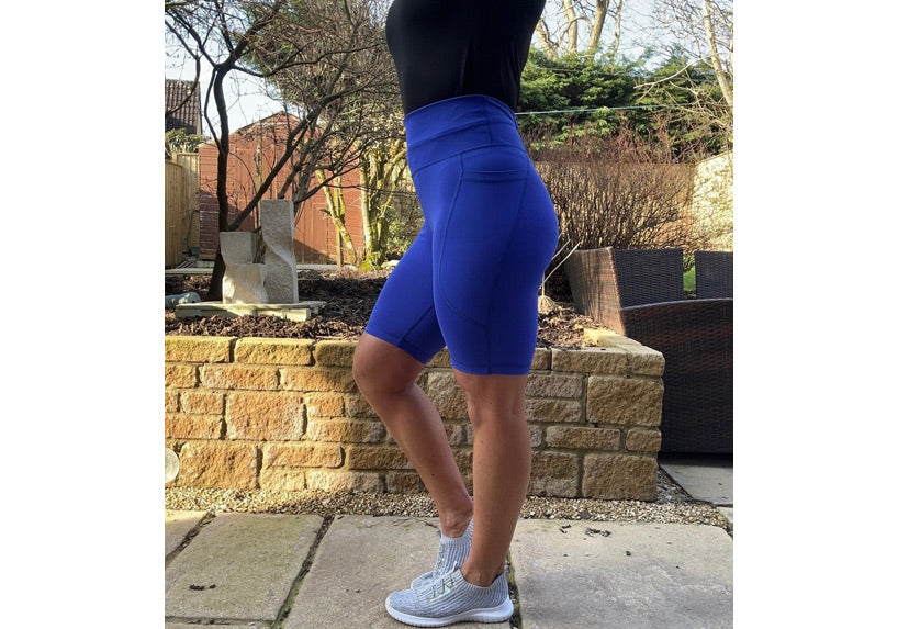 Cobalt Blue Premium Long Shorts with Pockets