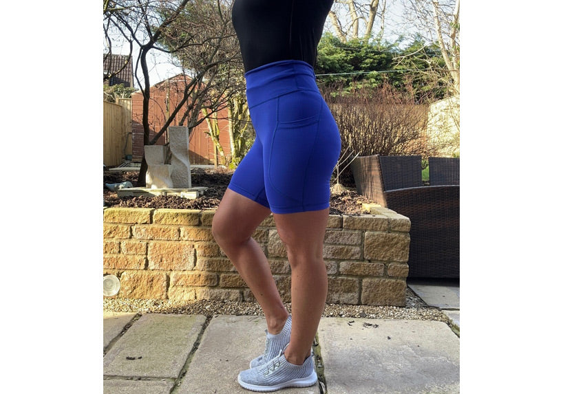 Cobalt Blue Premium Mid Shorts with Pockets