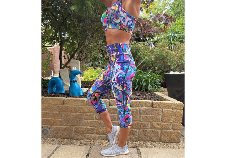 PRE ORDER Capri Colour Riot Leggings with pockets