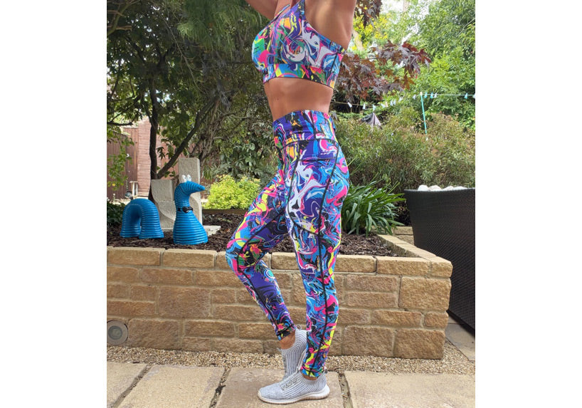 PRE ORDER Colour Riot leggings with pockets