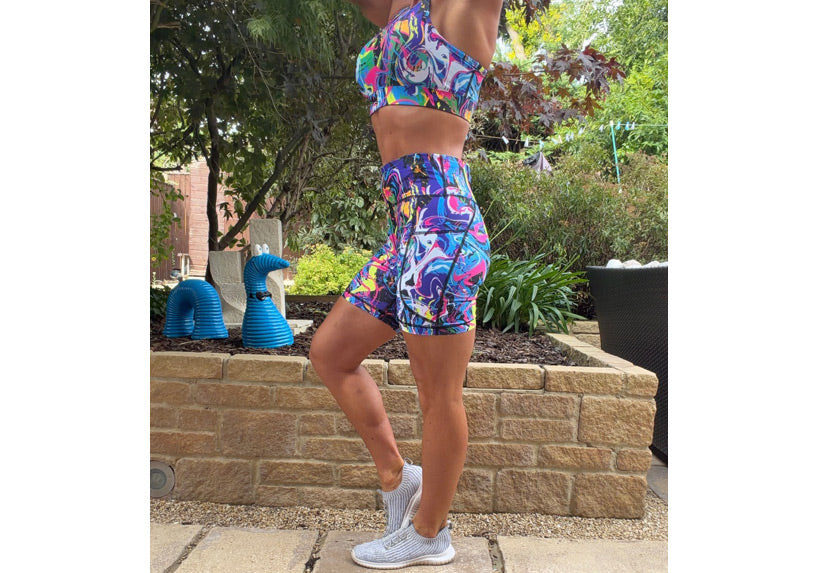 PRE ORDER Colour Riot Mid Shorts with pockets